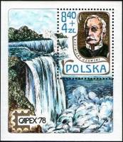 (1978-022) Блок марок Польша "К. Гзовский "    Международная выставка марок "Бельжика CAPEX '78, Тор